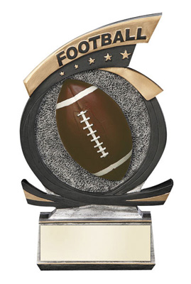 Gold Star Football Resin
