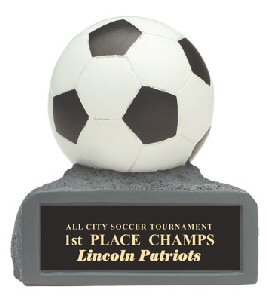 Soccer Ball on Base Resin Award