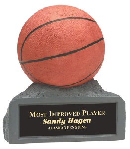 Basketball on Base Resin Award