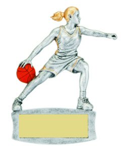 Girls Basketball Magnetic Resin Trophy