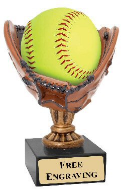 Resin Softball Glove Award