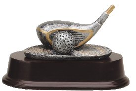 Golf Driver Resin Trophy