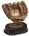 Bronze Baseball Glove Resin Award