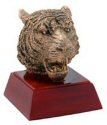 Tiger Head Mascot Resin Statue