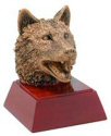 Wolf Mascot Resin Statue
