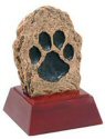 Paw Print Mascot Resin Statue