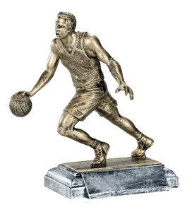 Masterworks Male Basketball Dribbler Sculpture