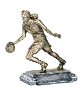 Masterworks Basketball Female Dribbler Sculpture