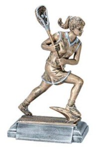Masterworks Female Lacrosse Player Sculpture