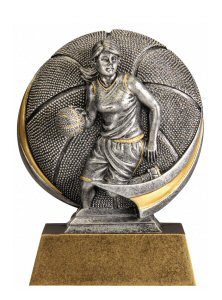 Motion Xtreme Female Basketball Resin Trophy