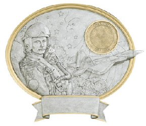 Male Air Force Oval Resin Plate