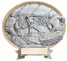 Male Ice Hockey Oval Resin Plate