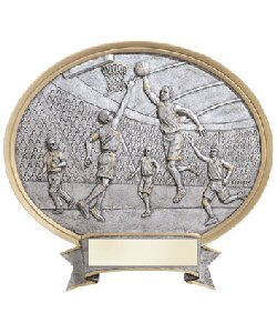 Basketball Oval Resin Plate Plaques Male or Female