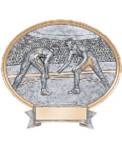 Wrestling Oval Resins Plate