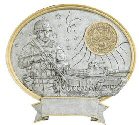 Male Army Oval Resin Plate Plaque