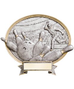 Bowling Oval Resins Plaque Male or Female