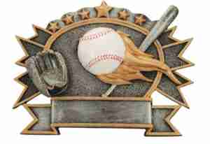 Baseball Resin Plate Plaque