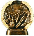 Bowling Bronze Resin Plate