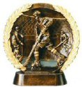 Hockey Bronze Resin Plate