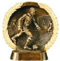Male Soccer Bronze Resin Plate