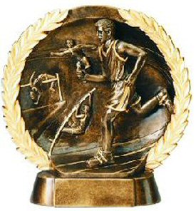 Male Track Bronze Resin Plate