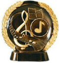 Music Bronze Resin Plate