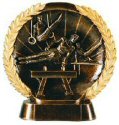 Male Gymnastics Bronze Resin Plate 