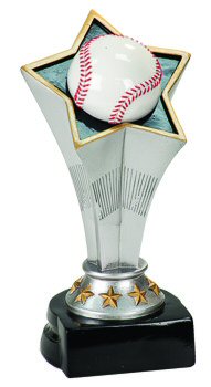 Rising Star Baseball Award Trophy