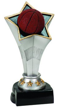 Rising Star Basketball Award Trophy