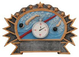 Swimming Three Dimensional Shield Plaque