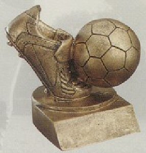 Gold Soccer Shoe and Ball Award