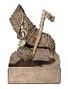 Gold Music Note and Treble Clef Award