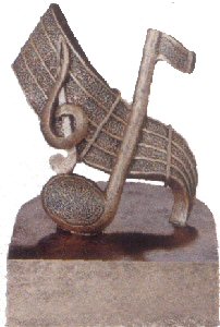Silver Music Note and Treble Clef Award