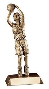 Female Basketball Gold Resin
