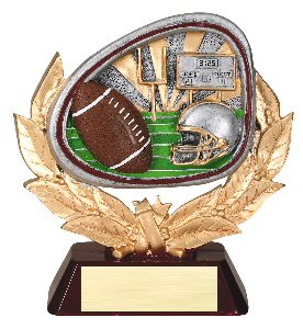Football Full Colored Scene Trophy