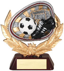 Soccer Full Colored Scene Trophy