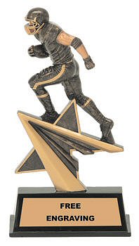 Star Power Football Resin Trophy