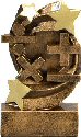 Star Swirl Math Resin Trophy