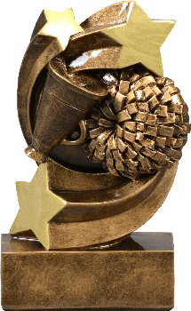 Star Swirl Cheer Resin Trophy