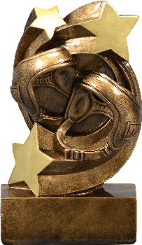 Star Swirl Wrestling Resin Trophy