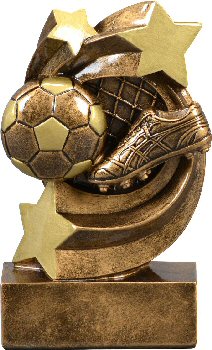 Star Swirl Soccer Resin Trophy
