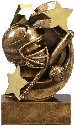Star Swirl Softball Resin Trophy