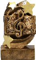 Star Swirl Music Resin Trophy