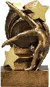Star Swirl Gymnastic Resin Trophy