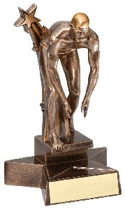 Male Superstar Swimming Trophy