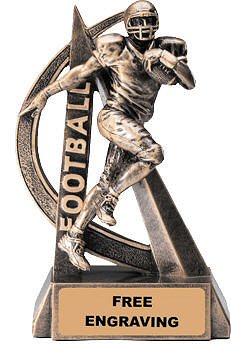 Ultra Action Football Resin Trophy