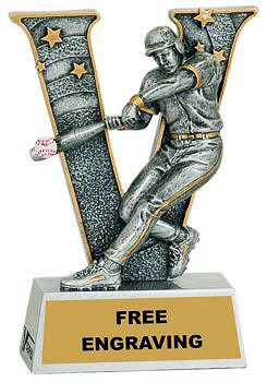 V Series Baseball Resin Award