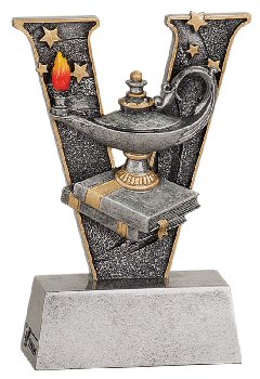 V Series Lamp of Knowledge Resin Award
