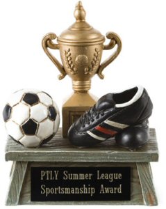Vintage Soccer Resin Award