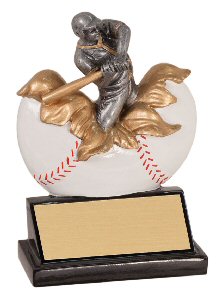 Xploding Baseball Resin Trophy
